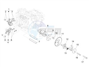 GTV 300HPE SEI GIORNI IE E4 ABS (EMEA) drawing Rocking levers support unit