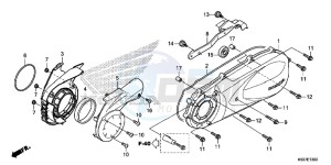 SH300AG TRX250T Europe Direct - (ED) drawing LEFT CRANKCASE COVER