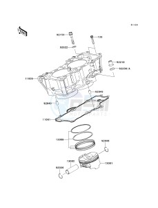 ER 650 A [ER-6N (EUROPEAN] (A6S-A8F) A7F drawing CYLINDER_PISTON-- S- -