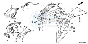 NC700XAC drawing TAILLIGHT