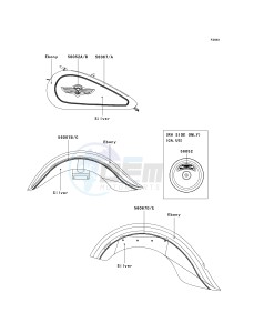 VN 1500 T [VULCAN 1500 CLASSIC] (6F) T6F drawing DECALS