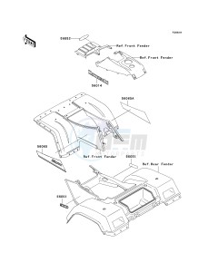 KLF 300 C [BAYOU 300 4X4] (C10-C14) [BAYOU 300 4X4] drawing DECALS-- GREEN- --- KLF300-C14- -