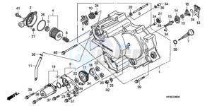 TRX420TMA Europe Direct - (ED / 2WD) drawing FRONT CRANKCASE COVER