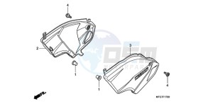 CB600FA9 France - (F / ABS CMF) drawing SIDE COVER