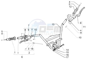 X9 250 Evolution drawing Handlebar - brake pump