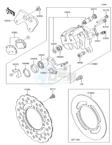 KX85 KX85CGF EU drawing Rear Brake