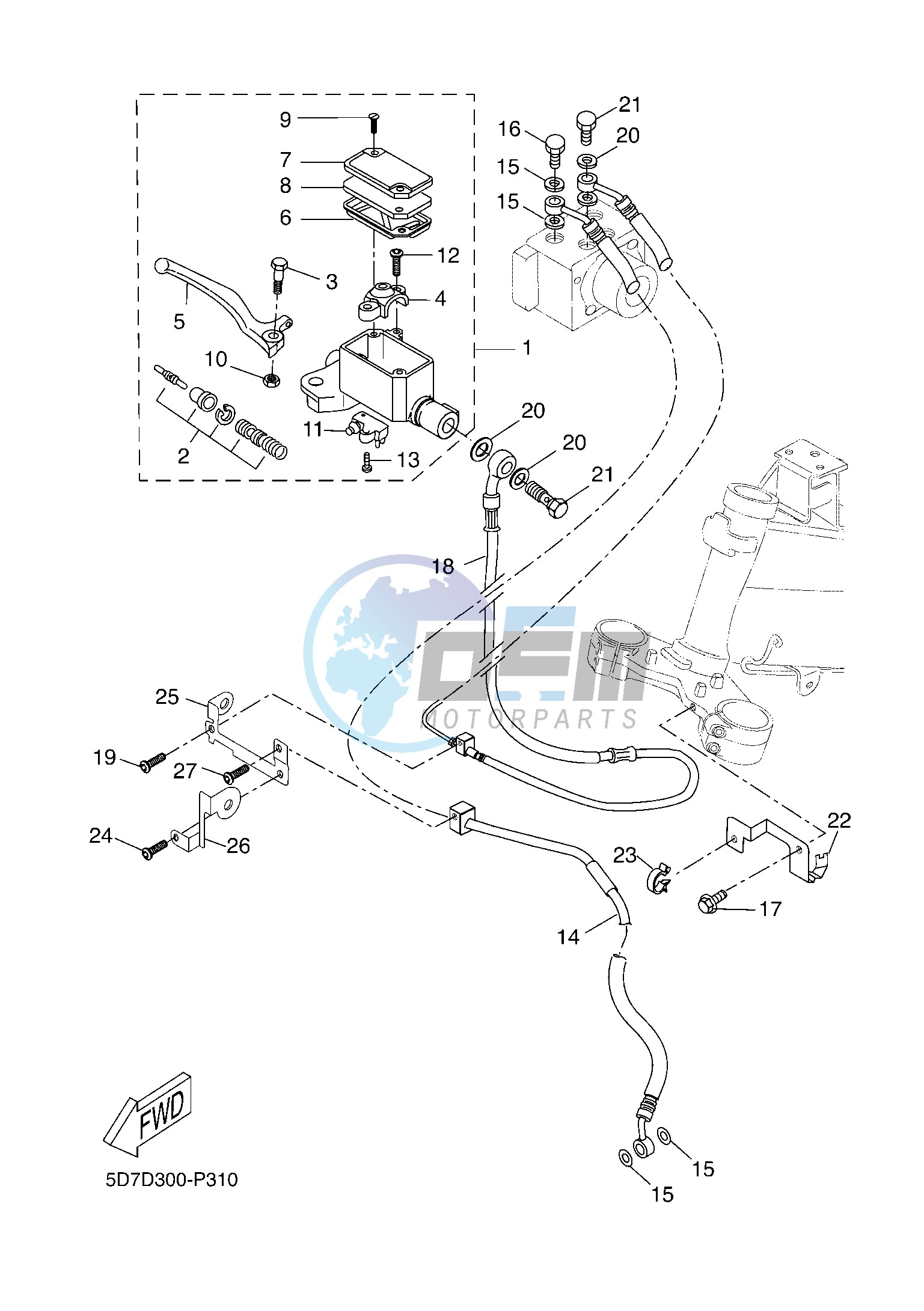 FRONT MASTER CYLINDER