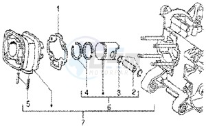 DNA GP EXPERIENCE 50 drawing Cylinder-piston-wrist pin assy