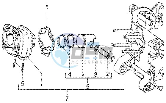 Cylinder-piston-wrist pin assy