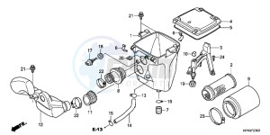 TRX420FPMB drawing AIR CLEANER