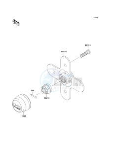 KVF 750 A [BRUTE FORCE 750 4X4] (A1) A1 drawing REAR HUB