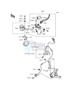 NINJA H2R ZX1000YHF EU drawing Front Master Cylinder