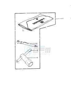 KDX 250 A [KDX250] (A1) [KDX250] drawing OWNER TOOLS