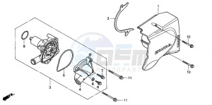 CB500 drawing WATER PUMP