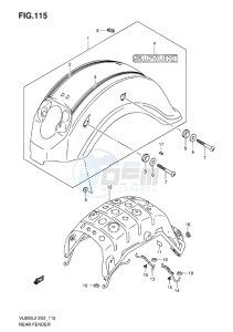 VL800C INTRUDER EU drawing REAR FENDER