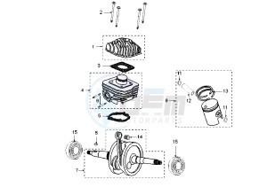 LUDIX 10 TREND – SNAKE - 50 cc drawing CYLINDER HEAD