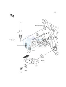 ER-6F_ABS EX650FEF XX (EU ME A(FRICA) drawing Brake Pedal