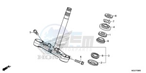 CB500XD CB500X Continue » UK - (E) drawing STEERING STEM