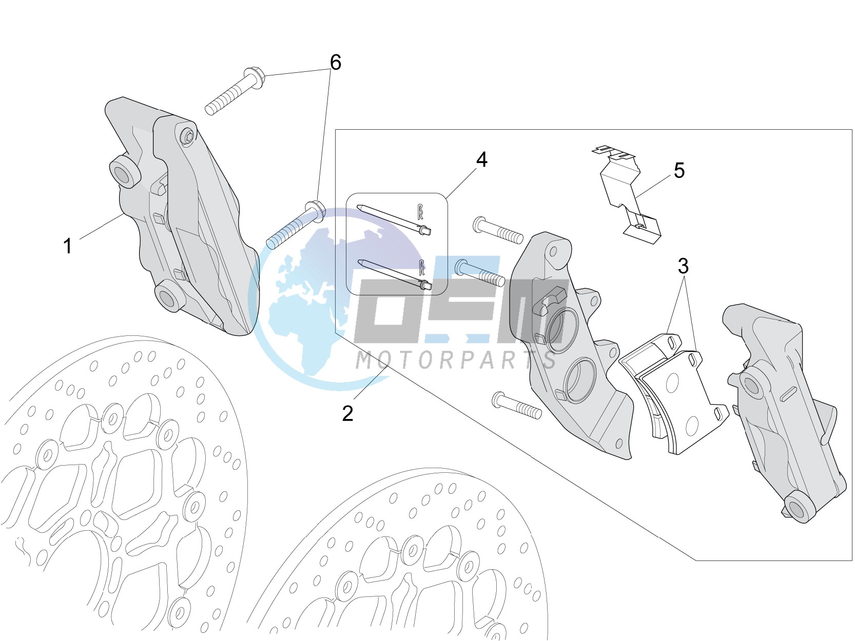 Front brake caliper