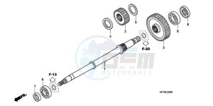 TRX420FPAA Australia - (U / PS) drawing FINAL SHAFT