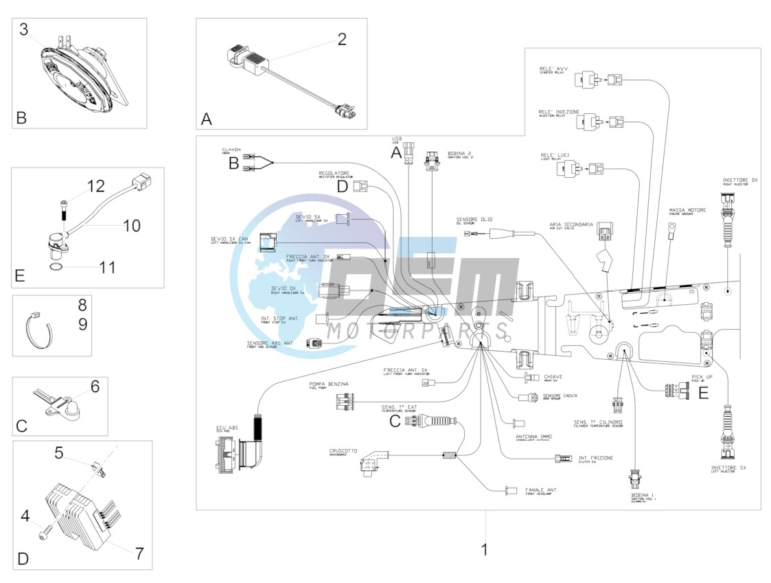 Front electrical system