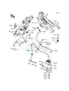 NINJA_300_ABS EX300BDF XX (EU ME A(FRICA) drawing Brake Piping