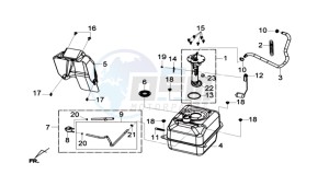 JOYMAX 125 I ABS drawing FUEL TANK - FUEL CUT