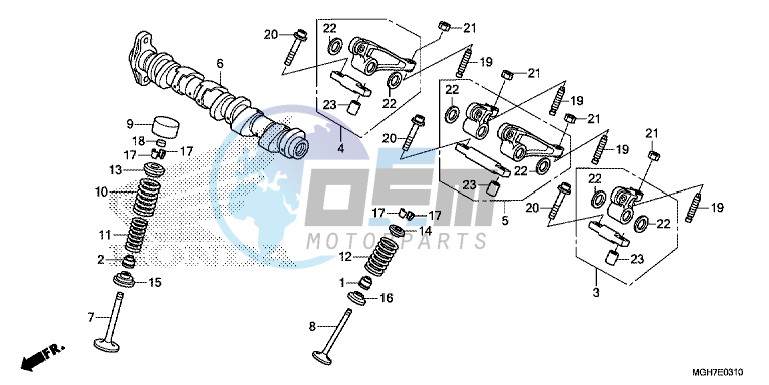 CAMSHAFT/ VALVE (REAR)