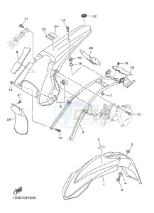 WR450F (1DXD 1DXB 1DXC 1DXE) drawing FENDER 2