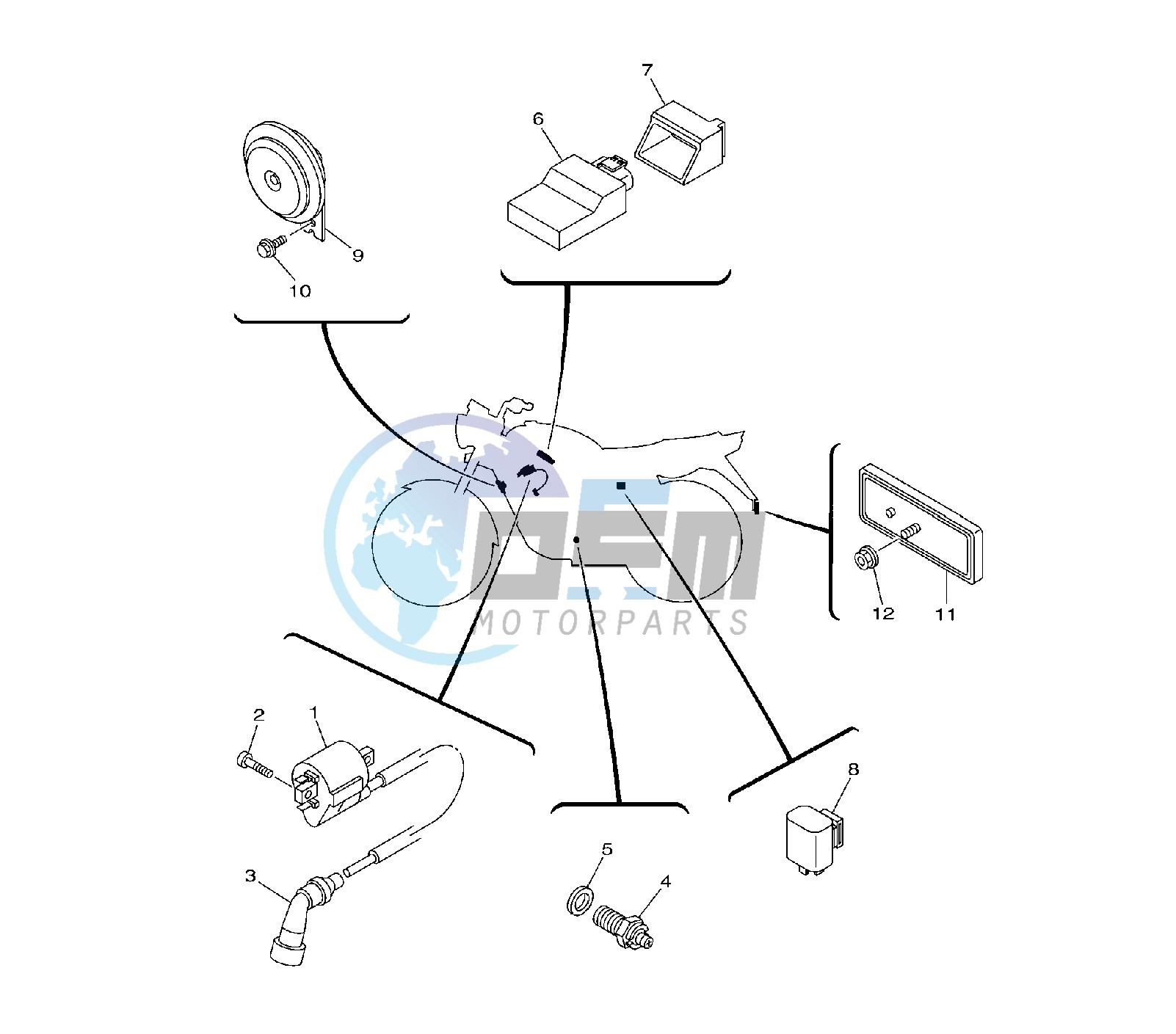 IGNITION COIL AND CDI UNIT