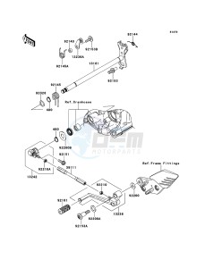 1400GTR_ABS ZG1400CEF FR GB XX (EU ME A(FRICA) drawing Gear Change Mechanism