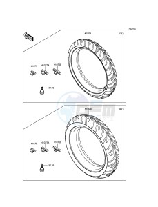 NINJA 250SL ABS BX250BGFA XX (EU ME A(FRICA) drawing Tires