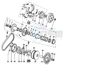 BUXY - 50 cc drawing CLUTCH FOR PUMP KEIHIN