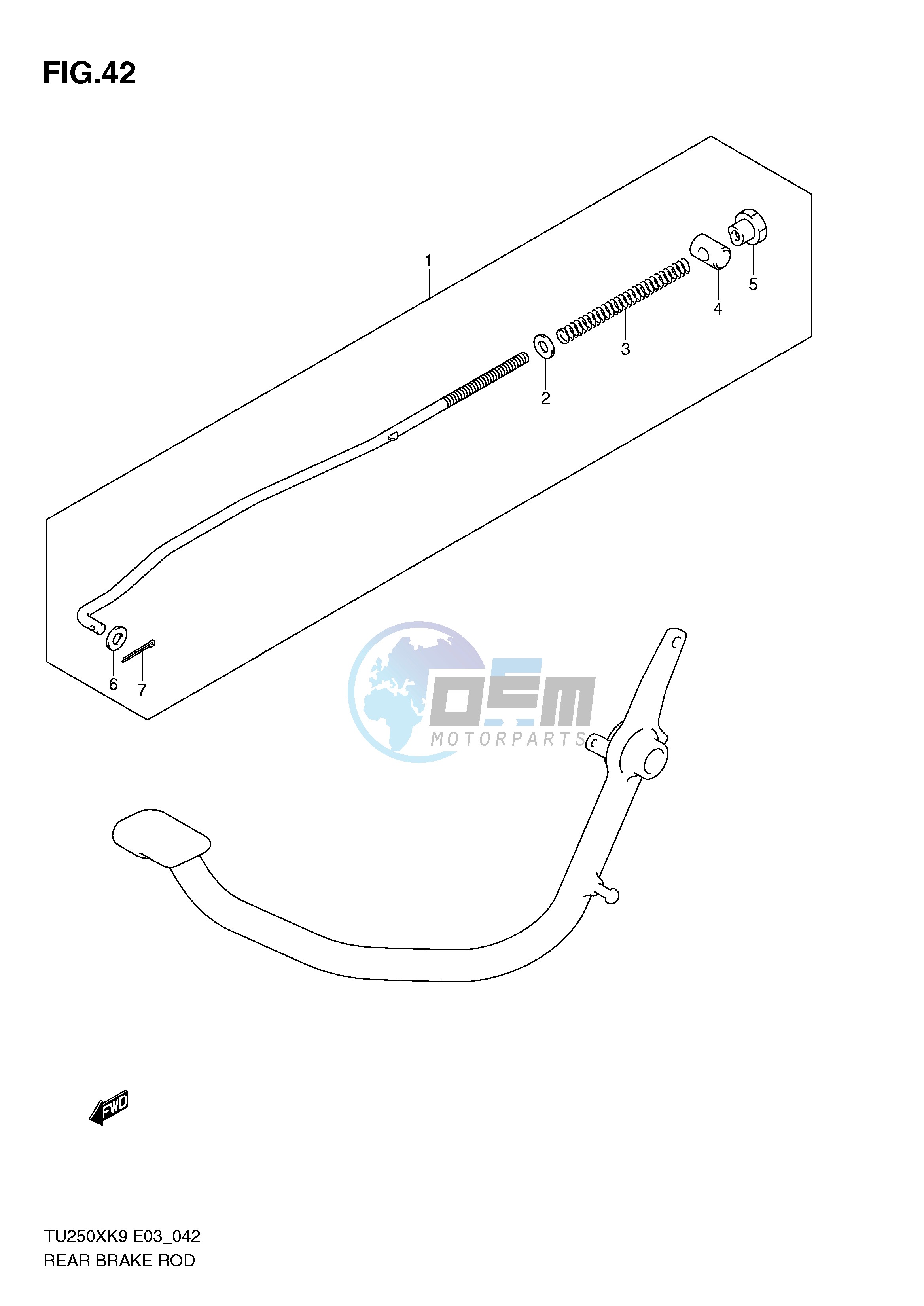 REAR BRAKE ROD