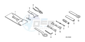 CBR1000RA9 Korea - (KO / ABS HRC) drawing TOOLS