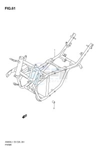 AN650 (E3-E28) Burgman drawing FRAME (AN650AL1 E28)