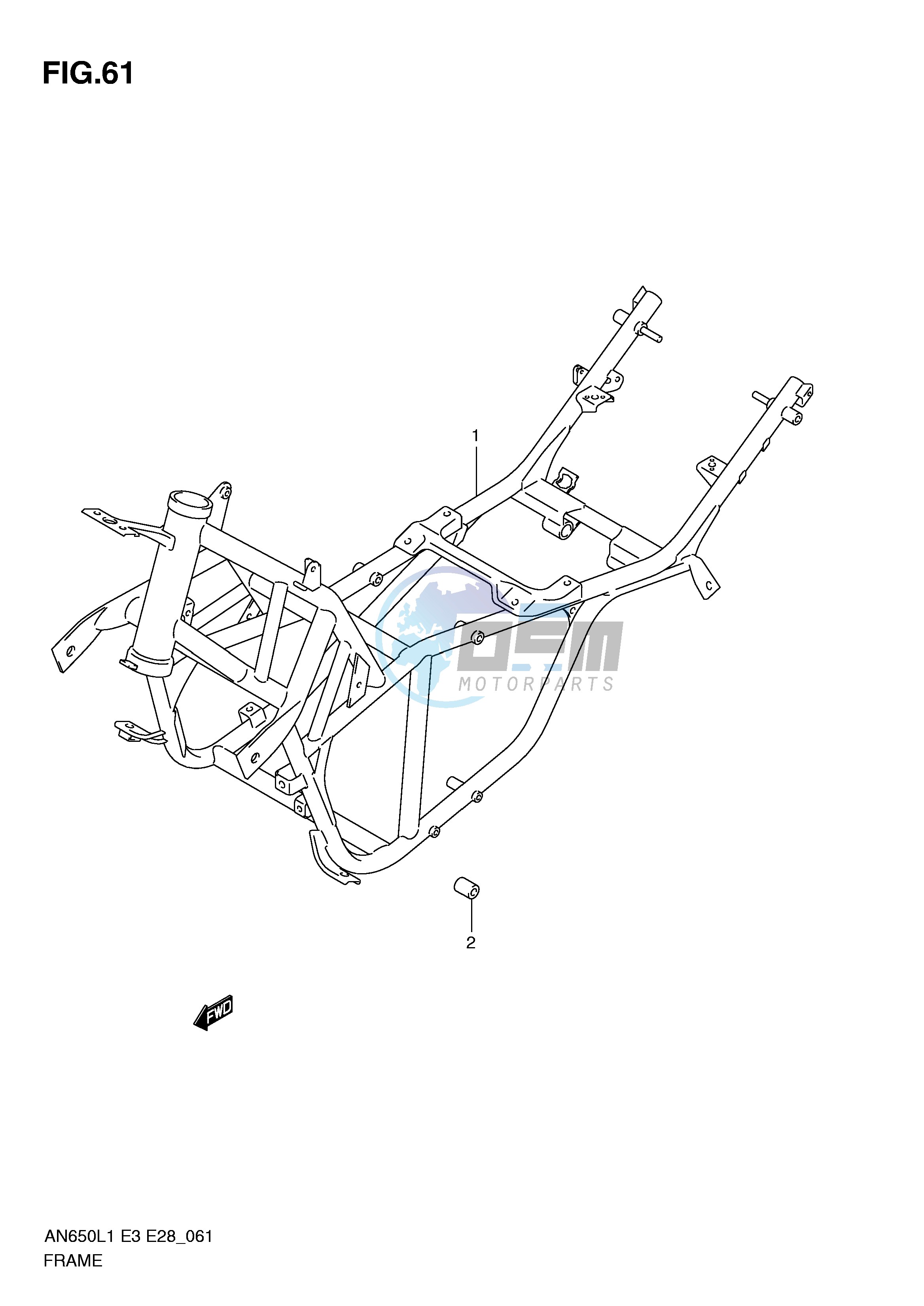 FRAME (AN650AL1 E28)