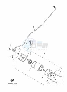 XSR900 MTM850 (BAE1) drawing STARTING MOTOR