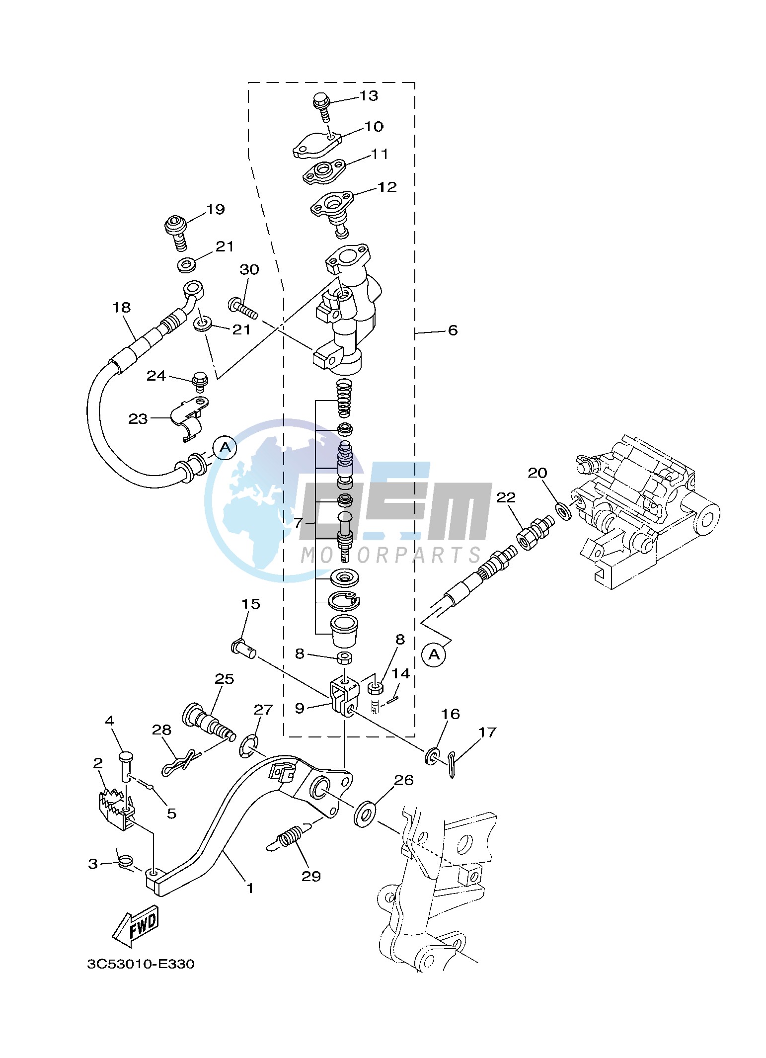 REAR MASTER CYLINDER