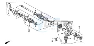 TRX350FM FOURTRAX 350 4X4 drawing KNUCKLE (TRX350FM/FE)