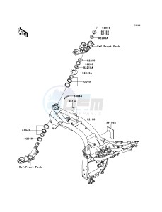 Z750 ABS ZR750MCF UF (UK FA) XX (EU ME A(FRICA) drawing Frame