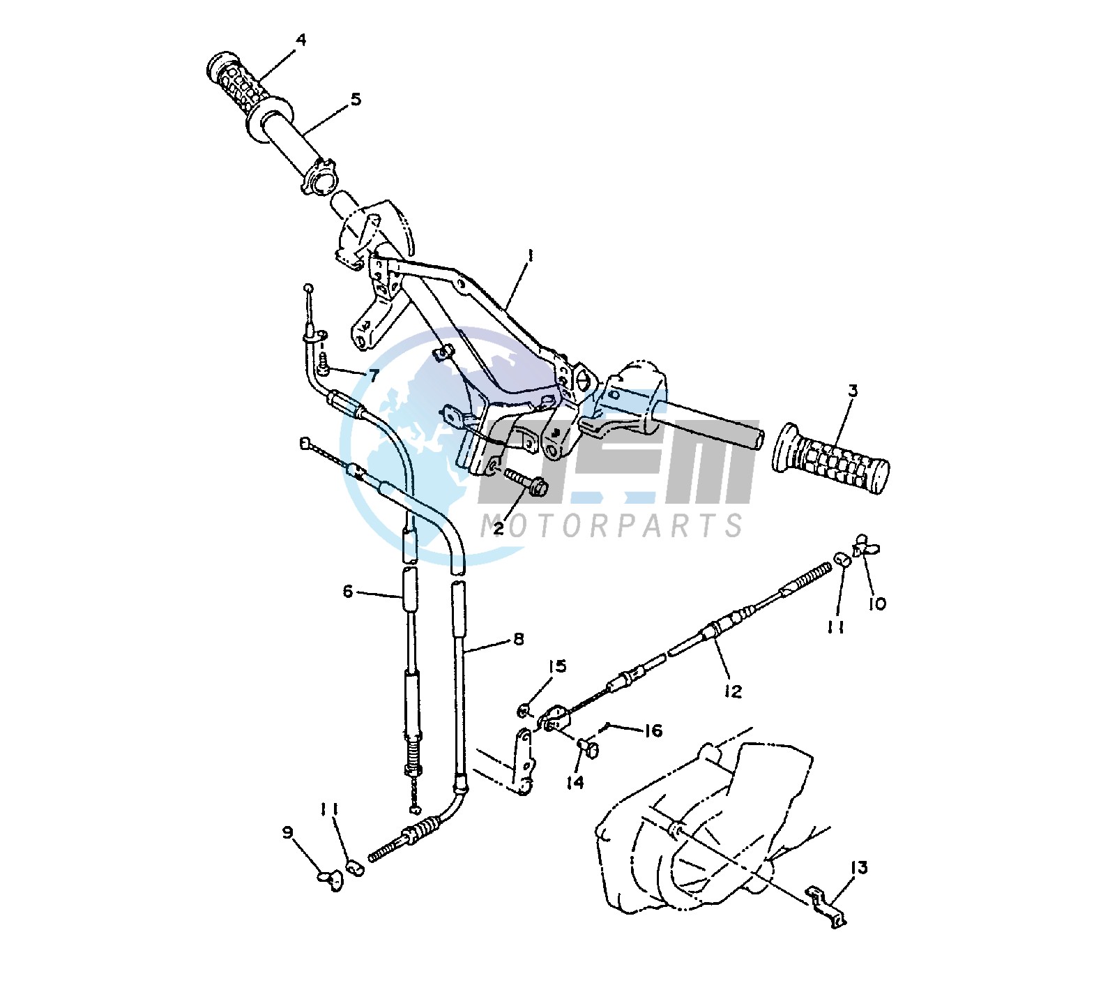 STEERING HANDLE AND CABLE