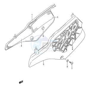 TS200R (E28) drawing FRAME COVER (MODEL P)