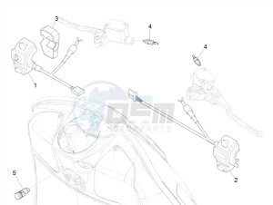 GTV 300 HPE SEI GIORNI IE E4 ABS (EMEA) drawing Selectors - Switches - Buttons