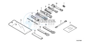 NC750XDE NC750XD Europe Direct - (ED) drawing TOOL