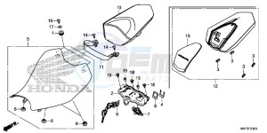 CBR1000S1 2ED - (2ED) drawing SEAT