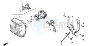 PK50 drawing HEADLIGHT