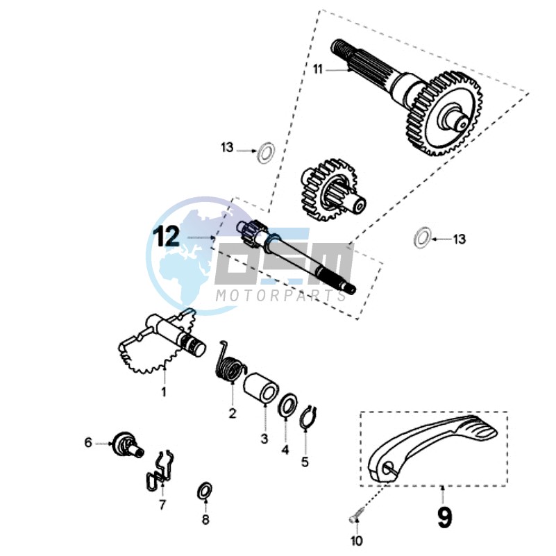 DRIVE SHAFTS / KICKSTARTER