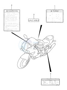 TL1000S (E2) drawing LABEL (MODEL V)