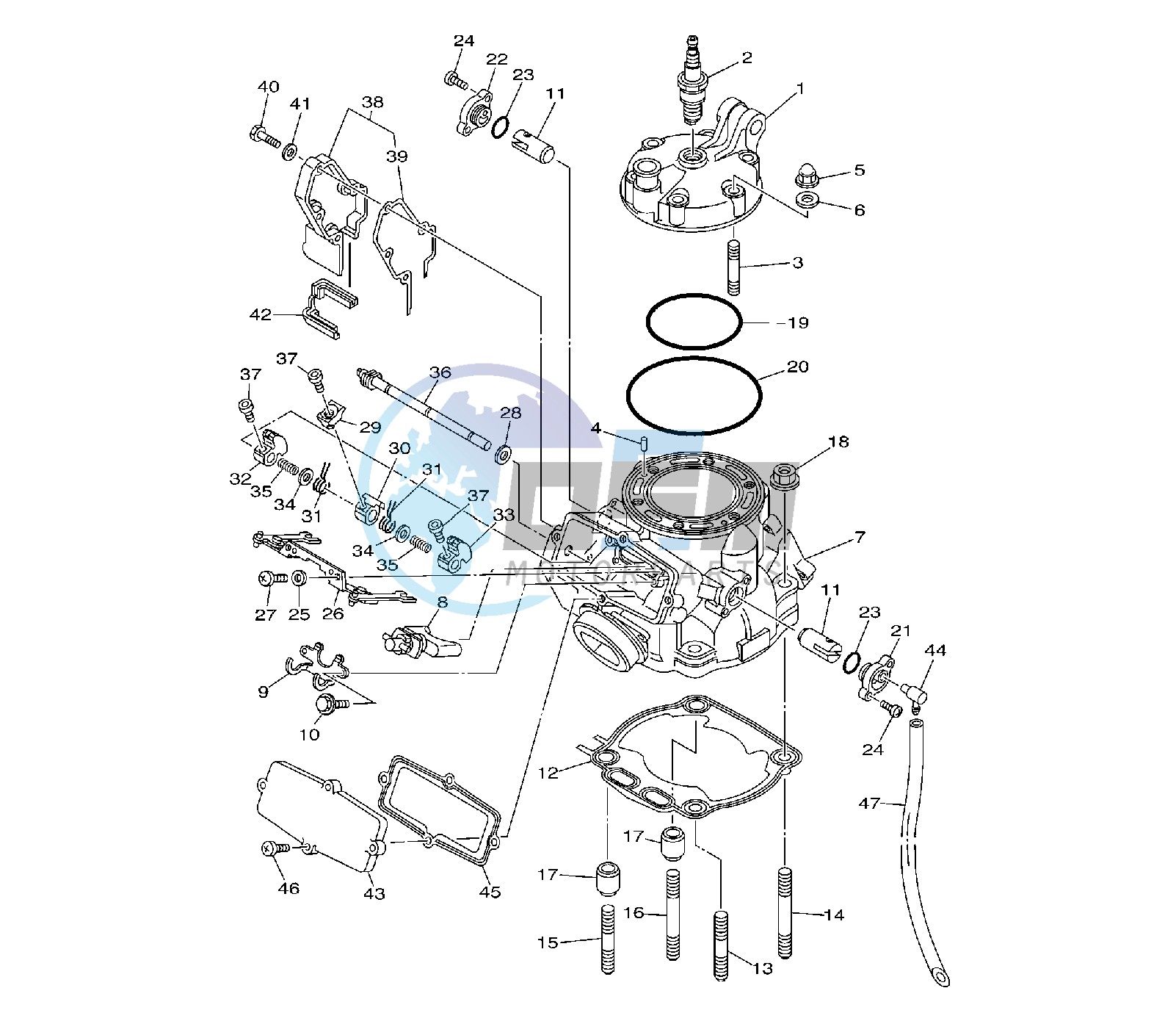 CYLINDER AND HEAD